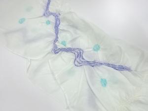 正絹　絽　絞り　夏用帯揚げ
